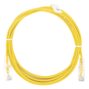 LINKEDPRO BY EPCOM LP-UT6-300-YE-28 – Cable de Parcheo Slim UTP Cat6 / 3 m (9.84 ft) / 28 AWG / Amarillo / 1 Gbps+