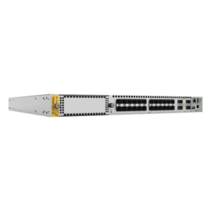 ALLIED TELESIS AT-X950-28XSQ-900 – Switch Stackeable Capa 3 / 24 x SFP+ 10G / 4 x QSFP+/QSFP28 40G/100G / 1 Bahía Expansión XEM / TAA