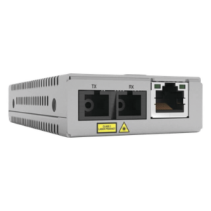 ALLIED TELESIS AT-MMC2000LX/SC-960 – Convertidor de Medios Gigabit / 10/100/1000Base-T a 1000Base-LX / SC Monomodo / Alcance 20 km (65,616 ft) / Compatible con Chasis MMCR18