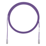 PANDUIT UTP28SP3VL – Cable de Parcheo UTP Cat6 / 28AWG Diámetro Reducido / 3.8 mm / 0.91 m (3 Pies) / Violeta / 250 MHz / PoE++