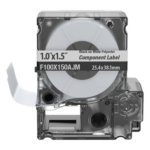 PANDUIT F100X150AJM – Casete de Etiquetas Bandera / Poliéster / 25.4 mm x 38.1 mm (1 x 1.5 pulgadas) / 150 Unidades / Cables 3.1-5.1 mm (0.12-0.2 pulgadas)