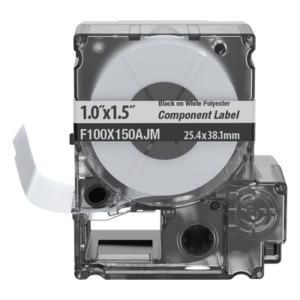 PANDUIT F100X150AJM – Casete de Etiquetas Bandera / Poliéster / 25.4 mm x 38.1 mm (1 x 1.5 pulgadas) / 150 Unidades / Cables 3.1-5.1 mm (0.12-0.2 pulgadas)