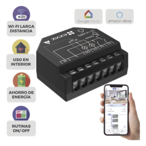EZVIZ CST36 – Relevador Wi-Fi Inteligente / 2 Salidas para Apagadores / Control de Iluminación / Registro de Consumo / 100-240 VCA