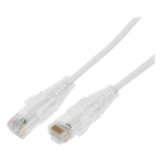 LINKEDPRO BY EPCOM LP-UT6A-100-WH28 – Cable de Parcheo Slim UTP Cat6A / 1 Metro (3.28 Pies) / 28 AWG / Blanco / RJ45
