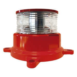 TWR RED-STAR-DC – Baliza LED de Intensidad Media / 2000cd Rojo + 246mW/sr IR / 360°H + 3°V / AC-DC 120-240V / GPS / ADSL / -55°C a +55°C / 807 pies Equivalente