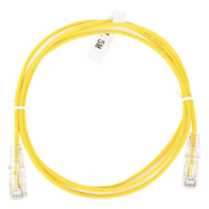 LINKEDPRO BY EPCOM LP-UT6-150-YE-28 – Cable de Parcheo Slim UTP Cat6 / 1.5 m (4.92 ft) / 28 AWG / Amarillo / 1 Gbps