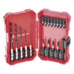 PRECISION PST-C010-02 – Juego de Puntas y Brocas / 18 Piezas / Entrada Hexagonal 1/4" / PH, Torx, Cuadradas / Brocas 2-6 mm / Estuche Organizador