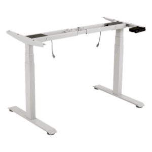 EPCOM INDUSTRIAL EM33-2A3-WH – Base de Escritorio Motorizado Profesional / Altura Ajustable 60-125 cm (1.97-4.10 ft) / 3 Presets de Posiciones / Carga Máxima 100 kg / Elevación 30 mm/s / Color Blanco