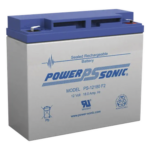 POWER SONIC PS-12180-F2 – Batería de Respaldo AGM/VRLA / 12V / 18 Ah / Terminales F2 / Vida Útil 5 Años / Libre de Mantenimiento