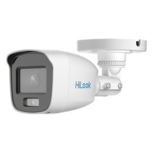 HiLook by HIKVISION THC-B129-MS – Cámara Bala TURBOHD / 2 Megapixel 1080p / Color 24/7 / Luz Blanca 20 m (65.6 ft) / Lente 2.8 mm 105° / Audio Integrado / IP66