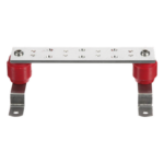PANDUIT GB2B0304TPI-1 – Barra de Puesta a Tierra para Telecomunicaciones / 1/4in x 2in x 10in (0.64cm x 5.08cm x 25.4cm) / Cobre Estañado / 7 Posiciones / TIA-607-C