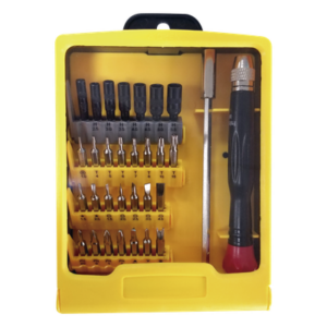 EPCOM POWERLINE EP-PD31 – Juego de 31 Destornilladores de Precisión (puntas) con Mango y Extensor.