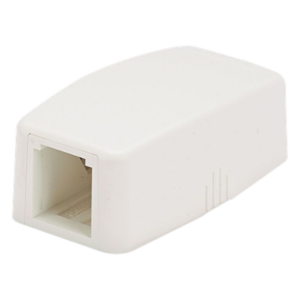 PANDUIT CBXQ1IW-A – Caja de Montaje en Superficie / 1 Puerto Mini-Com / ABS / 1.48 x 0.98 x 2.6 in / Blanco Mate