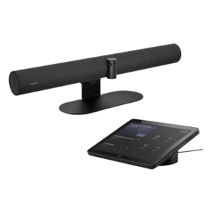 JABRA PANACAST50-VBS-UC – Sistema de Videoconferencia Todo en Uno / Cobertura Panorámica 180° / Triple Cámara 4K / Audio con 8 Micrófonos / Pantalla Táctil 10.1" / Zoom Digital 6x