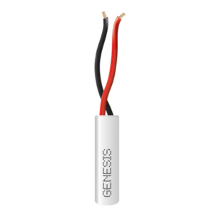 GENESIS 2102-1101/1000 – Cable para Alarma / 2x22 AWG / Riser FT4 / 305 m (1000 ft) / CL3R FPLR CMR / -20°C a 75°C
