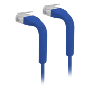 UBIQUITI U-CABLE-PATCH-2M-RJ45-BL – Cable Patch Cat6 / Ultra Compacto 3 mm / 2 m (6.56 ft) / GbE / PoE+++ / TPE / UTP / 30 AWG