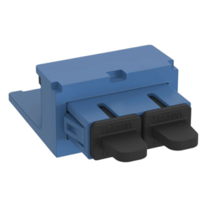 PANDUIT CMDBUSCZBU – Módulo Acoplador / SC Duplex / Fibra Monomodo OS1/OS2 / Mini-Com / Cerámica Zirconia / Azul