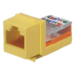 PANDUIT NK5E88MYLY – Módulo Jack Keystone / Cat 5e / RJ45 / 8P8C / Leadframe / T568A-B / Sin Blindaje / Amarillo