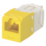 PANDUIT CJ688TGYL – Jack RJ45 / Categoría 6 / 8P8C / Terminación TG / Sin herramienta de impacto / Amarillo