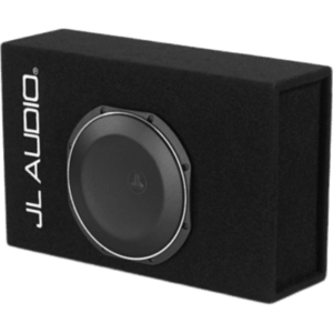 JL AUDIO 10-03255-00 – Subwoofer Amplificado / Caja Sellada PowerWedge / Driver TW1 12″ / Amplificador Integrado 400 W RMS / Impedancia Nominal 0.25 Ω / Cono de Polipropileno Relleno de Minerales / Dimensiones 343 x 533 x 168 mm (13.5 x 21 x 6.625 in) / Rejillas Inc