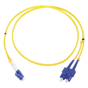 LINKEDPRO BY EPCOM LP-FO-6060B – Jumper de Fibra Óptica / Monomodo 9/125 / LC/SC Duplex / 1 Metro (3.28 Pies) / ITU-T G.652.D