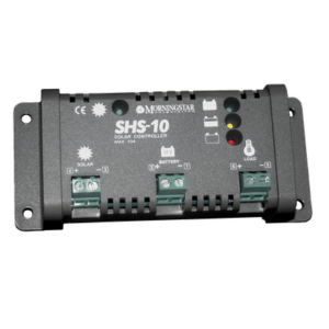 MORNINGSTAR SHS-10 – Controlador de Carga Solar PWM / 10 A / 12 VCC / Desconexión Automática / IP22 / Consumo 8 mA / -25°C a +50°C