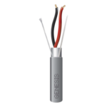 GENESIS 2214-1109/1000 – Cable para Alarma / 2x18 AWG / Blindado / Riser / 305 m (1000 ft) / Gris