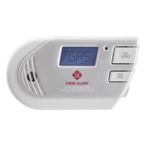 FIRST ALERT 1039760 – Detector Combo de Gases / Metano, Propano y CO / Pantalla Digital Retroiluminada / 85 dB / 120 Vca con Batería de Respaldo