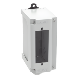 PANDUIT FDPPSIG – Panel de Parcheo de Fibra Óptica / Riel DIN 35 mm (1.38 pulgadas) / 1 Placa FAP / Gris / UL94V-0