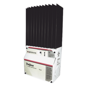 MORNINGSTAR TS-45 – Controlador de Carga Solar PWM / 45 A / 12V 24V 48V / Puerto RS-232 / Hasta 4 kW / 7 Preajustes / Operación hasta 60°C / 13.1 ft² Disipador