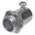RACO HUB-2002 – Conector para Pared Delgada / 1/2 in (13 mm) / Acero / Tornillo de Fijación / 21.79 mm x 35.99 mm / 0.042 kg (0.093 lb)