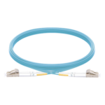 LINKEDPRO BY EPCOM LP-FOM3-LCLC-R05 – Jumper de Fibra Óptica / OM3 50/125 / LC-LC Dúplex / OFNR Riser / 2.0 mm / 5 m (16.40 ft) / Aqua