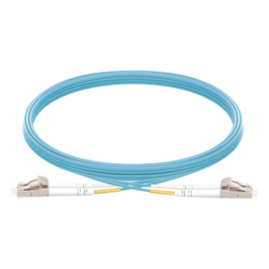 LINKEDPRO BY EPCOM LP-FOM3-LCLC-R05 – Jumper de Fibra Óptica / OM3 50/125 / LC-LC Dúplex / OFNR Riser / 2.0 mm / 5 m (16.40 ft) / Aqua