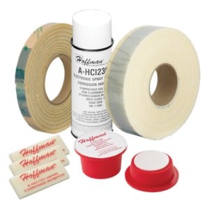 HOFFMAN AHCI240R – Rollo de Cinta Inhibidora de Corrosión / 240 pies cúbicos (6.8 m³) / 6 mm x 51 mm x 6.1 m (0.25 in x 2 in x 20 ft) / Protección por Fase Vapor / Respaldo Adhesivo / Empaque Individual