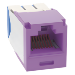 PANDUIT CJ6X88TGVL – Jack RJ45 / Cat 6A / UTP / Sin herramienta de impacto / 22-26 AWG / Violeta