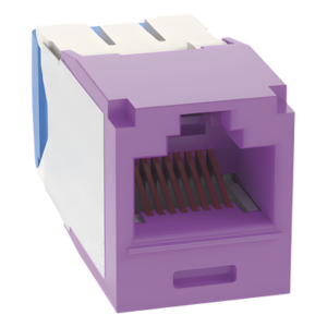 PANDUIT CJ6X88TGVL – Jack RJ45 / Cat 6A / UTP / Sin herramienta de impacto / 22-26 AWG / Violeta