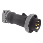 HUBBELL HUB-HBL-460-P5W – Enchufe Macho Pin and Sleeve / 60 A / 600 VCA / Trifásico 3 Polos 4 Hilos / IP67 / -40 °C a 75 °C