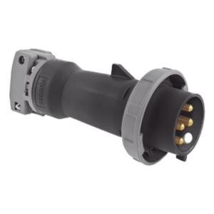 HUBBELL HUB-HBL-460-P5W – Enchufe Macho Pin and Sleeve / 60 A / 600 VCA / Trifásico 3 Polos 4 Hilos / IP67 / -40 °C a 75 °C
