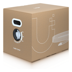 UBIQUITI UISP-CABLE-CARRIER – Cable Ethernet Industrial / Cat5e STP / 24 AWG Cobre Sólido / 305 m (1000 ft) / Doble Blindaje / Protección ESD y UV