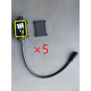 HIKVISION DS-D42-PC/5P – Cable de Alimentación / 10 m (32.8 ft) / Goma con Enchufe Cabeza de Aviación / Paquete 5 Unidades / -40°C a 105°C