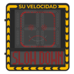 HIKVISION YJP7681-188-RR – Radar Medidor de Velocidad / Detección 100 m (328.1 ft) / 32 Objetivos / 3 Carriles / Pantalla LED 3000 cd/m² / IP66 / Ethernet