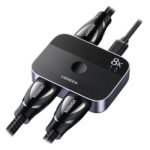 UGREEN 90385 – Conmutador HDMI 2.1 / 8K @60Hz / 4K @120Hz / 48Gbps / 2×1 / HDR Dolby / 7.1 Canales