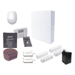 HONEYWELL VISTA48ECO1PM – Panel de alarma VISTA-48LA / 48 zonas (8 cableadas + 40 inalámbricas 5800) / 3 particiones / 48 usuarios / Contact ID / Shelly1PM incluido