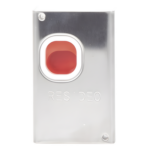 HONEYWELL HOME RESIDEO 269R – Interruptor de Atraco Silencioso / Contactos DPDT / Cubierta de Acero Inoxidable / Restablecimiento con Llave / UL636