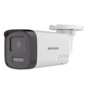 HIKVISION DS-2CE17U0-TLTS – Cámara Bala TURBOHD / 4K UHD 8 Megapixel / Lente 2.8 mm / 113° HFOV / Dual Light 40 m (131.2 ft) / Audio Bidireccional 5-8 m / IP67 / Metal