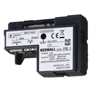 OPTEX PIE1 – Codificador PoE IP / Conversión ASCII Redwall / 2x RJ45 Passthrough / -40 a +60°C / Caja Doble Grupo