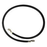 EPCOM POWERLINE CBL-AWG2-1B – Cable para Baterías / Calibre 2 AWG / 1 m (3.3 ft) / Terminales de Ojo Doble / Aislante PVC Resistente a UV / Negro