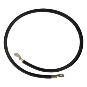 EPCOM POWERLINE CBL-AWG2-1B – Cable para Baterías / Calibre 2 AWG / 1 m (3.3 ft) / Terminales de Ojo Doble / Aislante PVC Resistente a UV / Negro