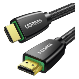 UGREEN 40410 – Cable HDMI 2.0 de Nylon Trenzado / 2 Metros (6.56 Pies) / 4K@60Hz / HDR / 3D / HEC / ARC / 48 Bits Color Profundo / 32 Canales Audio / HDCP 2.2 / DTS:X / 18 Gbps / Blindaje 4 Capas