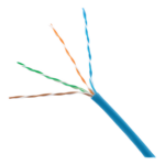 PANDUIT PUP6C04BU-W – Bobina de Cable UTP / 305 m (1000 pies) / Cat 6 / 23 AWG / CMP Plenum / 4 Pares / HDPE / Cobre Sólido